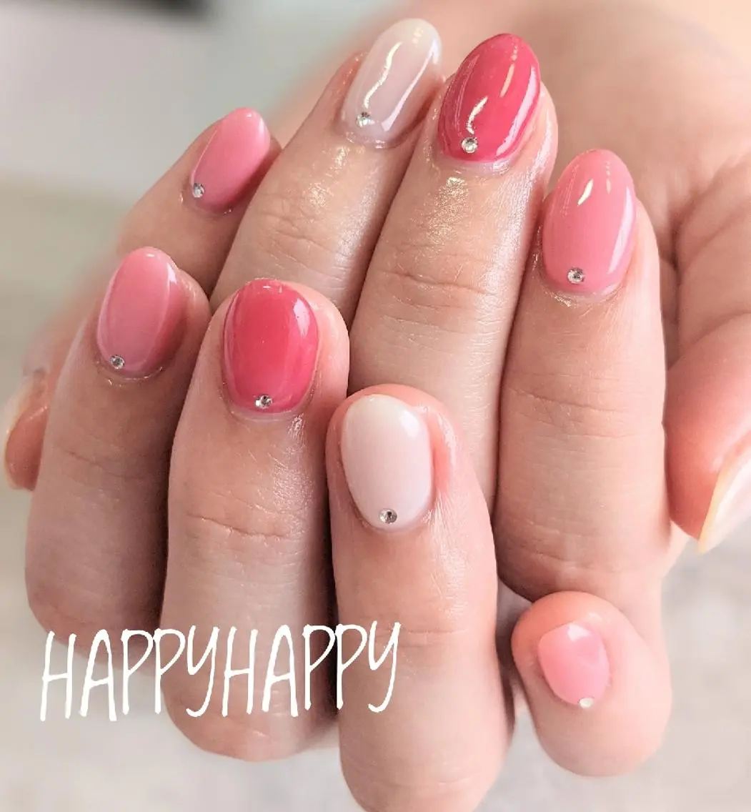 ネイル ワンカラーネイル HAPPY HAPPYのネイルデザイン