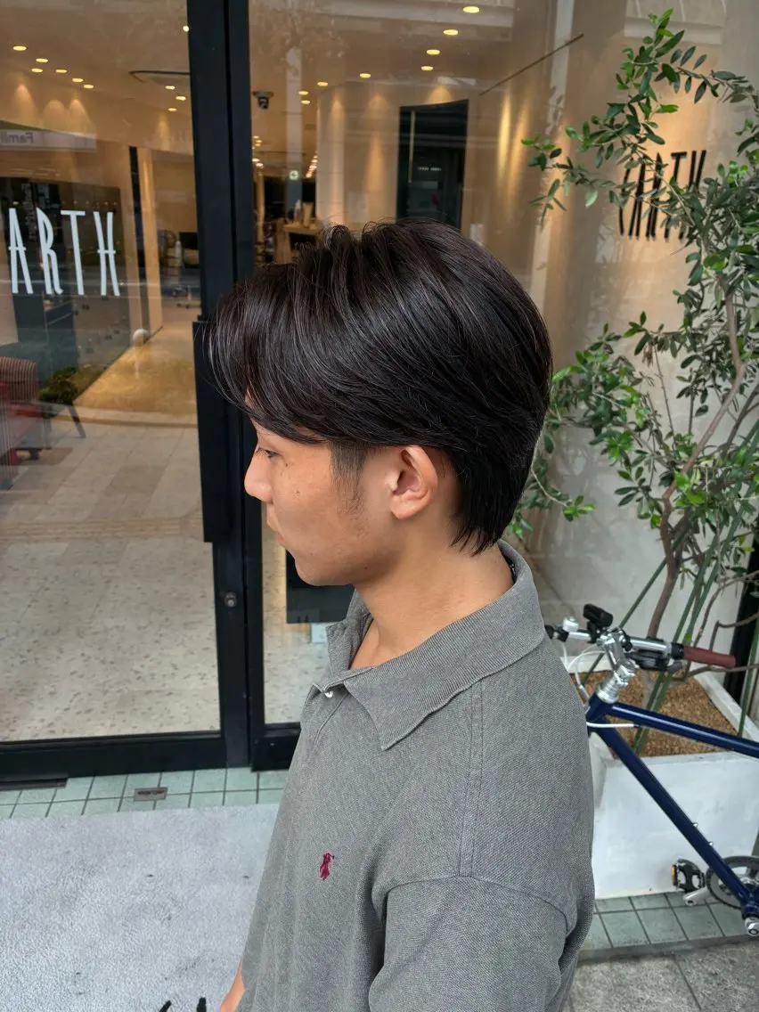 ショート メンズ 縮毛矯正/髪質改善 EARTH髙橋のヘアスタイル