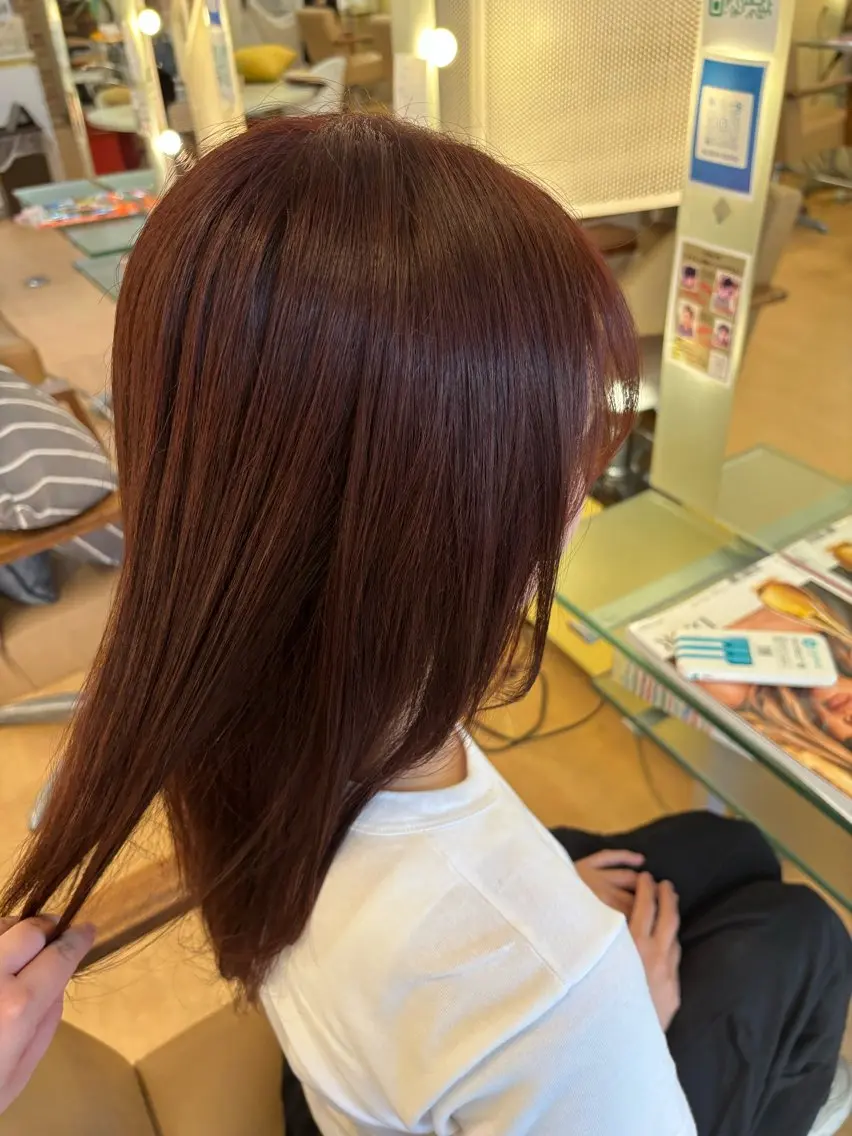 カラー ヘアカラー ponterosso はなのヘアスタイル