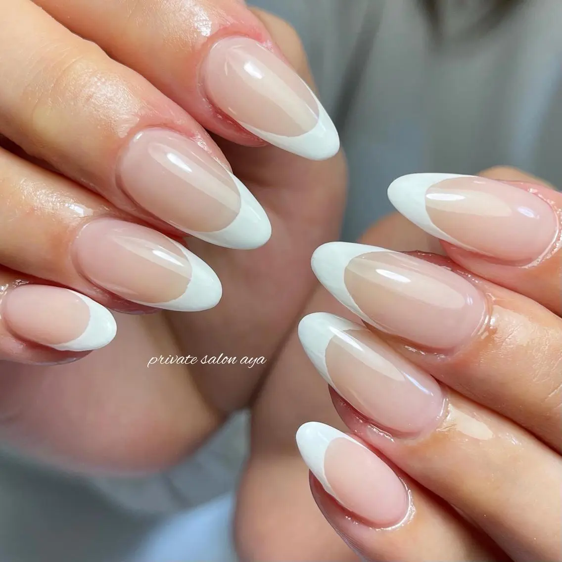 ミディアム ネイル フレンチネイル richeri beautyのその他イメージ