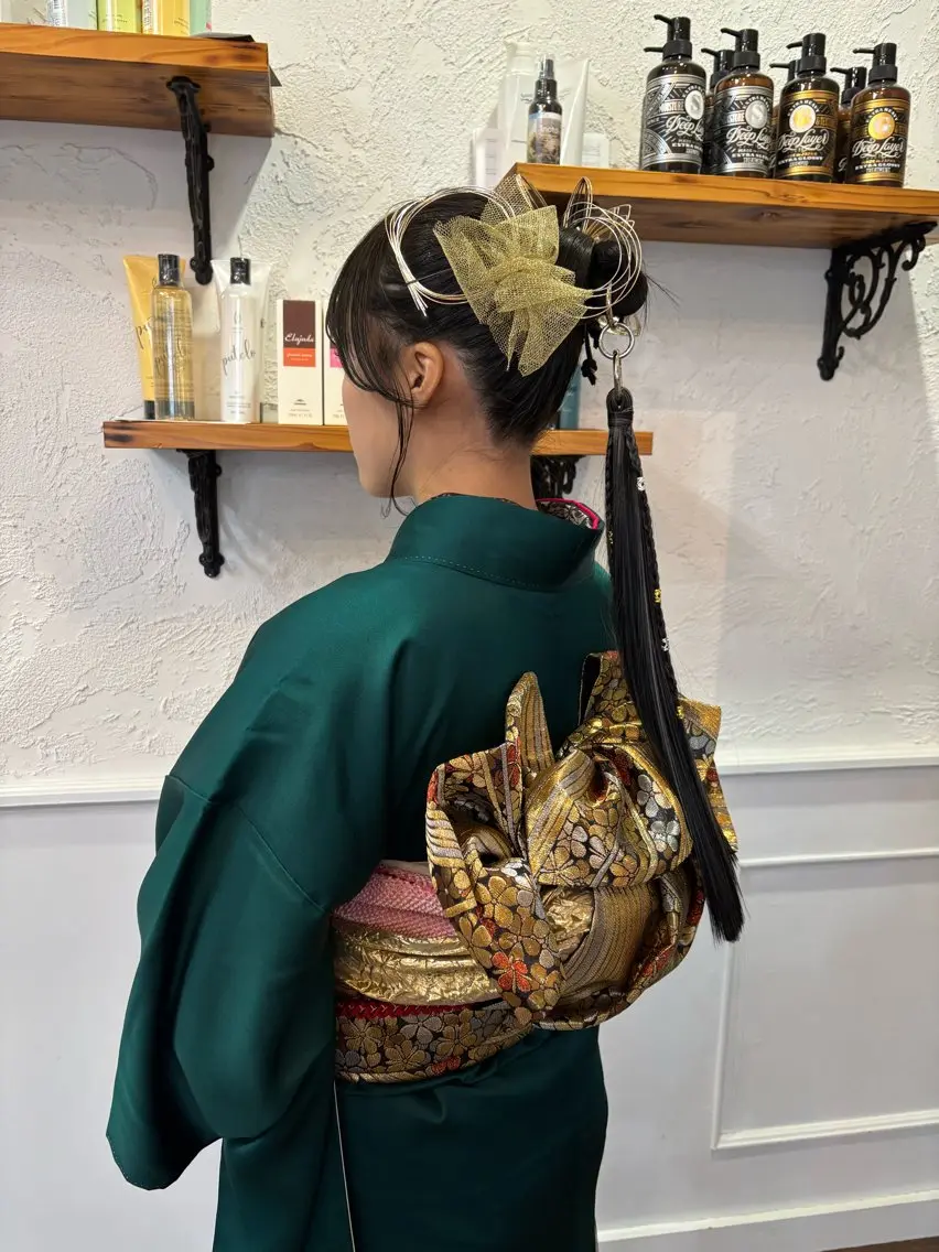 ロング 着付け 内田 遥香のヘアスタイル