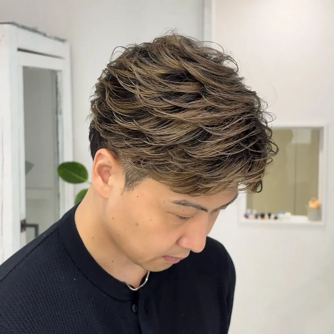 カラー メンズ カット 阿部 渓太のヘアスタイル