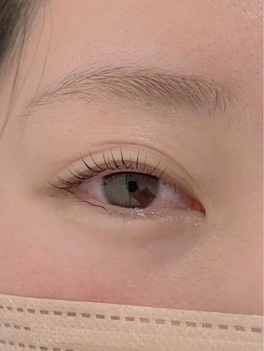 マツエク・マツパ 束感まつ毛 ナチュラル 一重×まつ毛パーマ eyelash salon　TOKIのマツエク・マツパデザイン