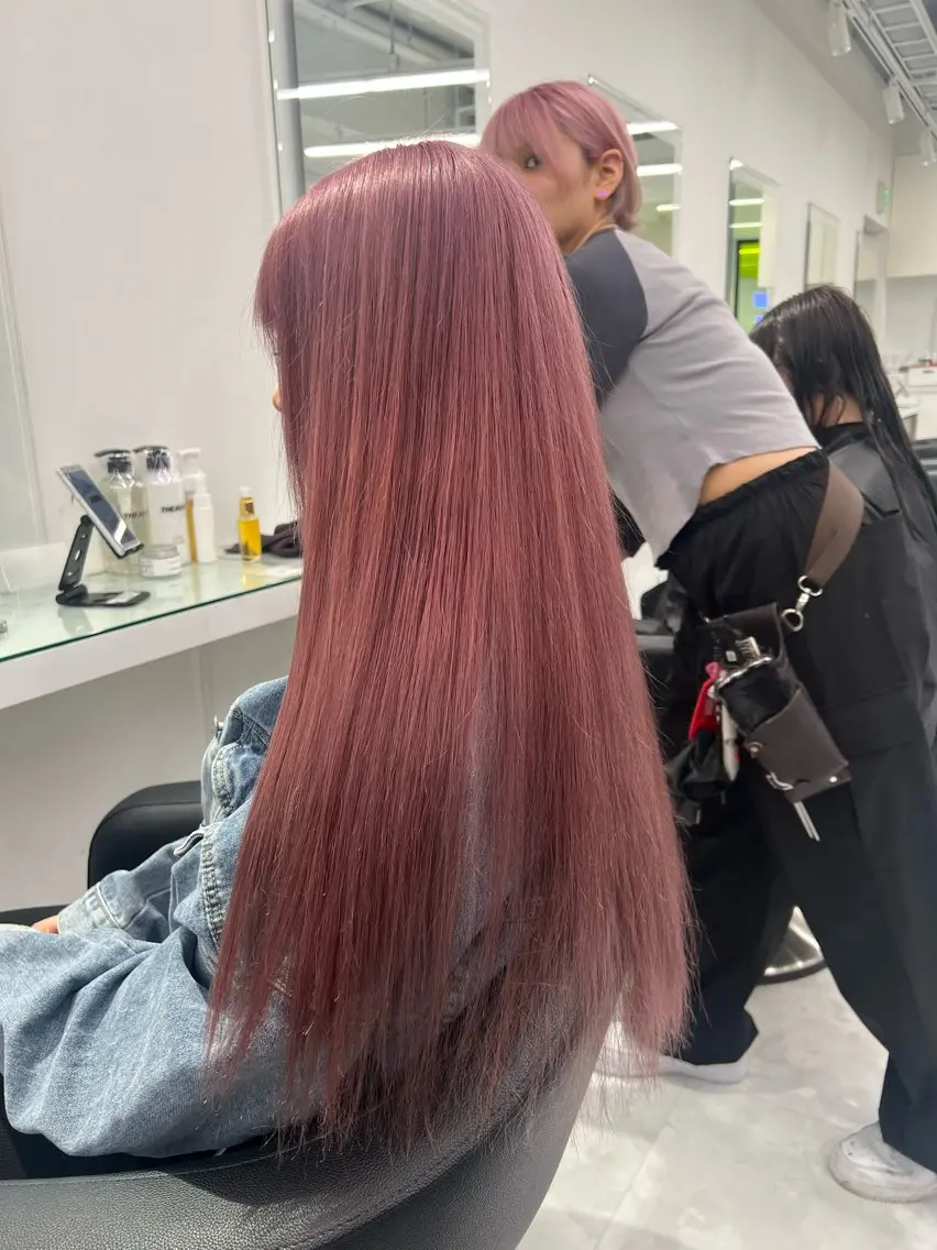 カラー ヘアカラー トリートメント ヘッドスパ ヘアセット ブリーチなし透明感 💗RYOTAのヘアスタイル