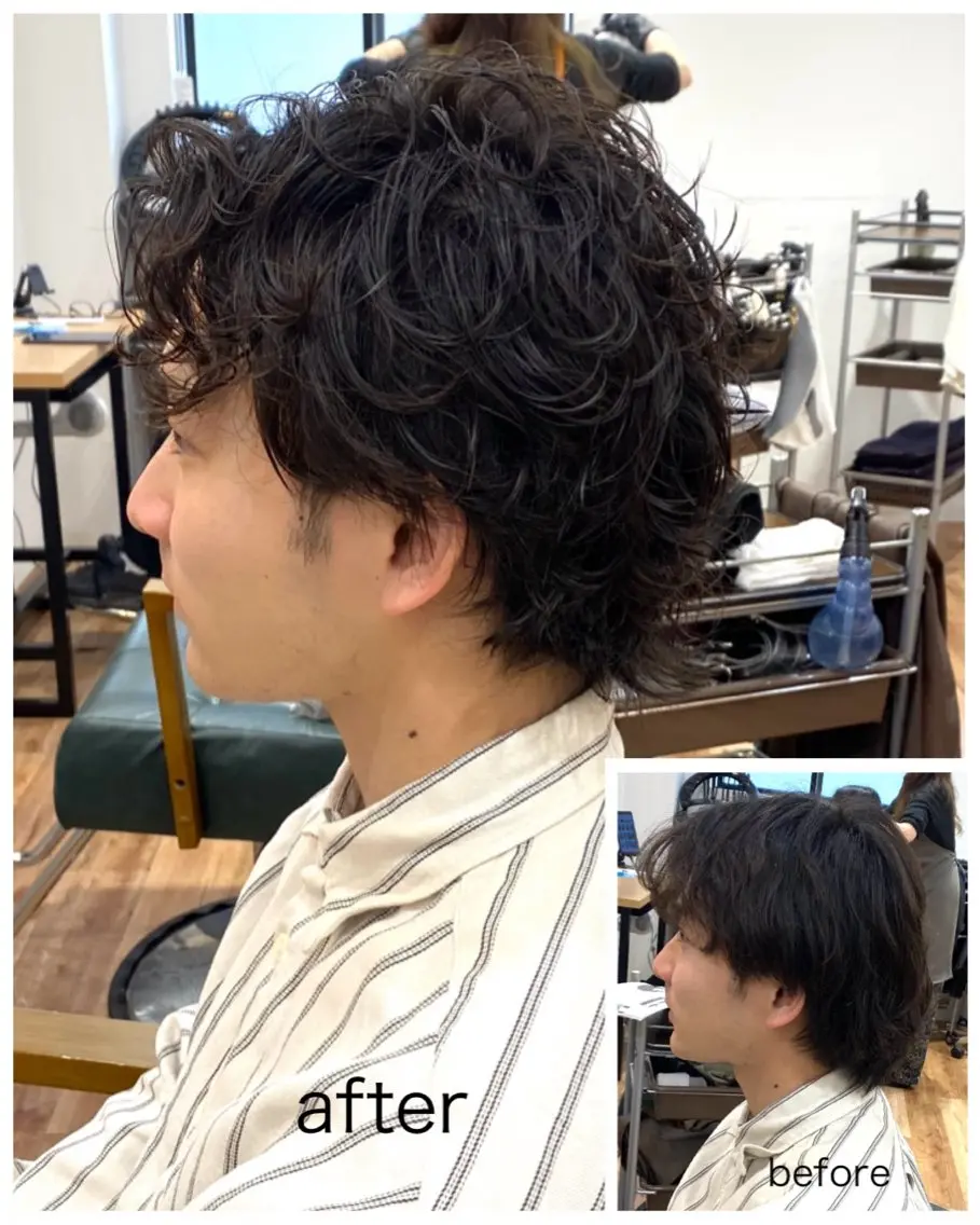 パーマ メンズ メンズパーマ 熊崎 未来のヘアスタイル