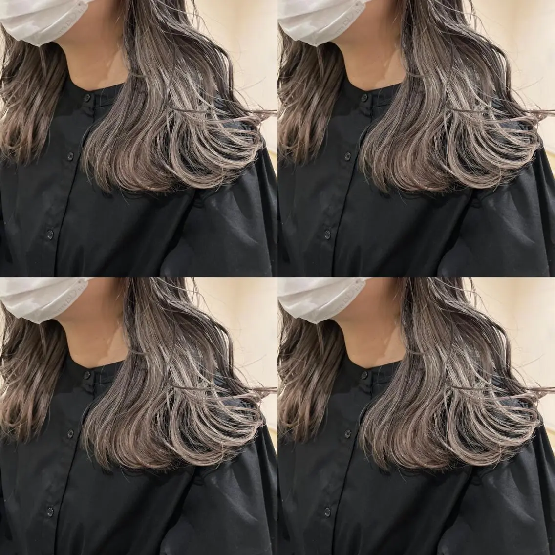 セミロング カラー ヘアアレンジ 💎韓国レイヤー ×エクステゆうま💎のヘアスタイル