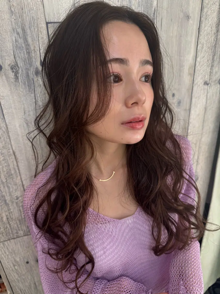 ロング カット パーマ トリートメント 🌳池袋美容室🌳 albero林美里のヘアスタイル