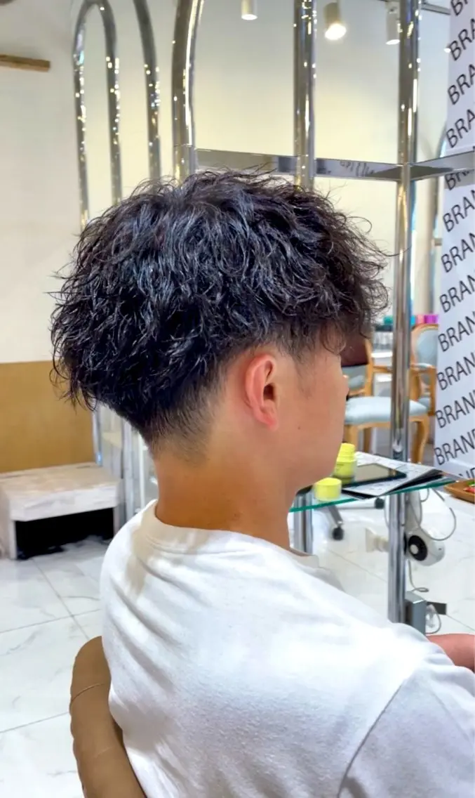 メンズ カット パーマ 辻 雅也のヘアスタイル