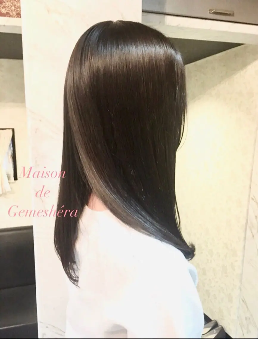 ロング 髪質改善 カット 縮毛矯正 🗝髪質改善×カット 🪄Ji_yeongのヘアスタイル