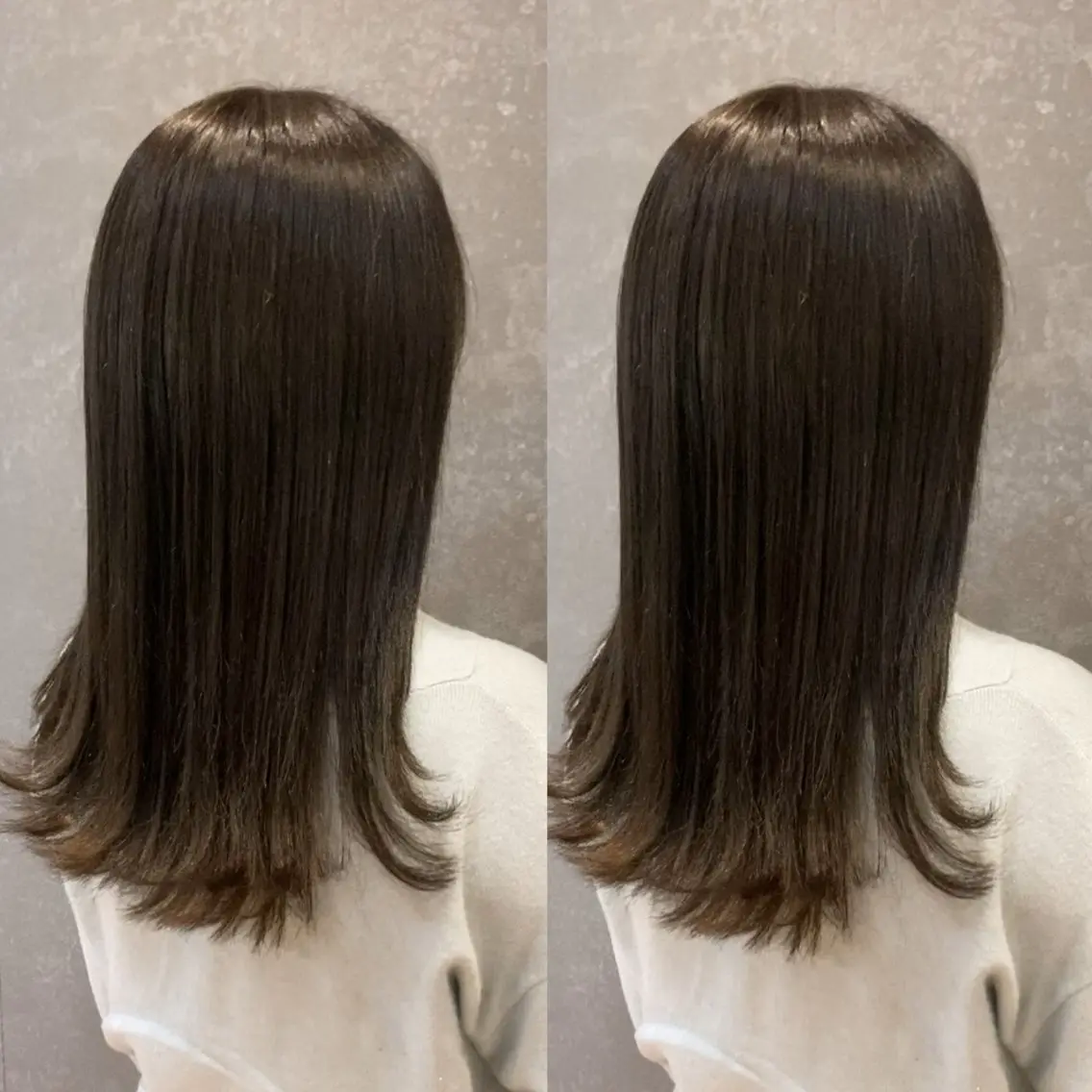 セミロング み うのヘアスタイル