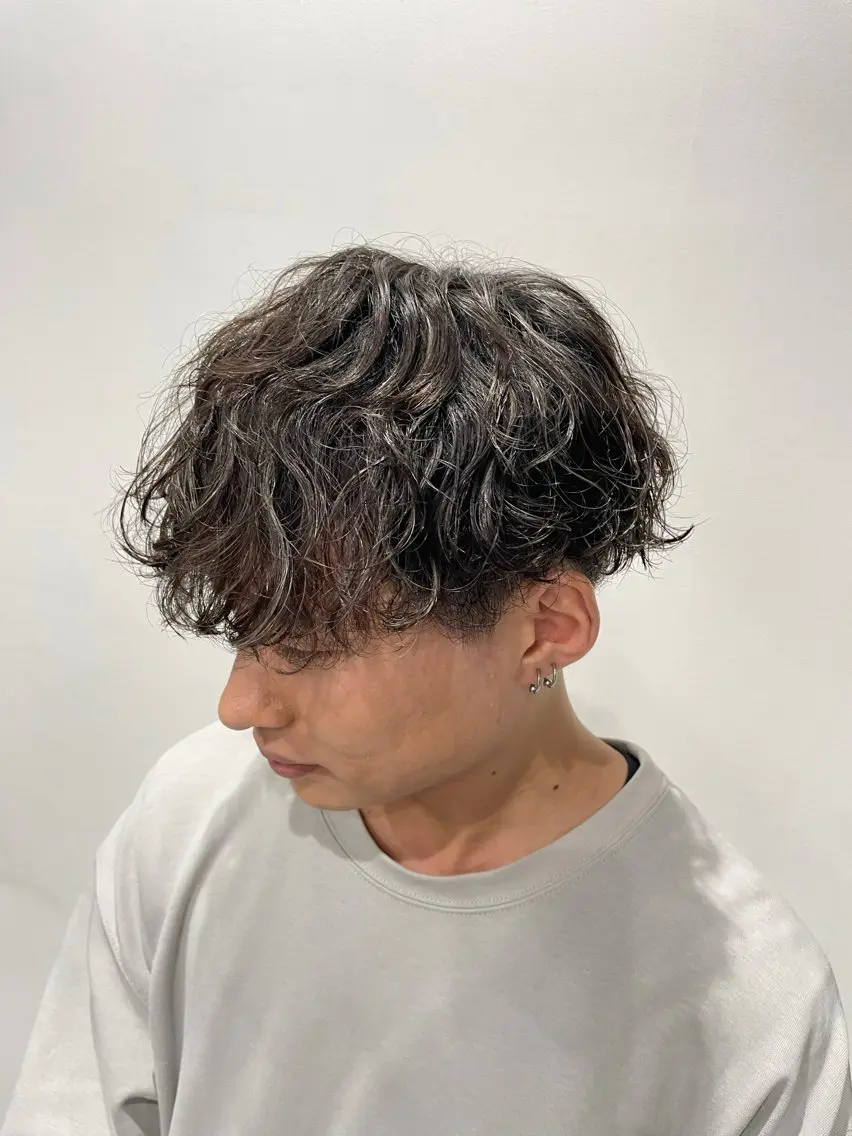 パーマ メンズ カット パーマ 🫧垢抜けヘア🫧 工藤真愛のヘアスタイル