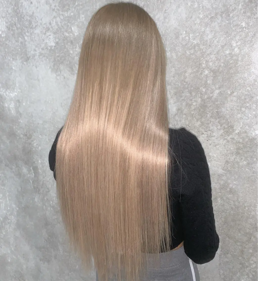 ロング カラー カット ヘアカラー エクステ にしき さんのヘアスタイル