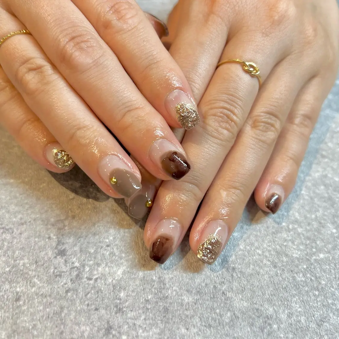 ネイル ニュアンスネイル ハンドネイル 💖SAKU 京橋のネイルデザイン