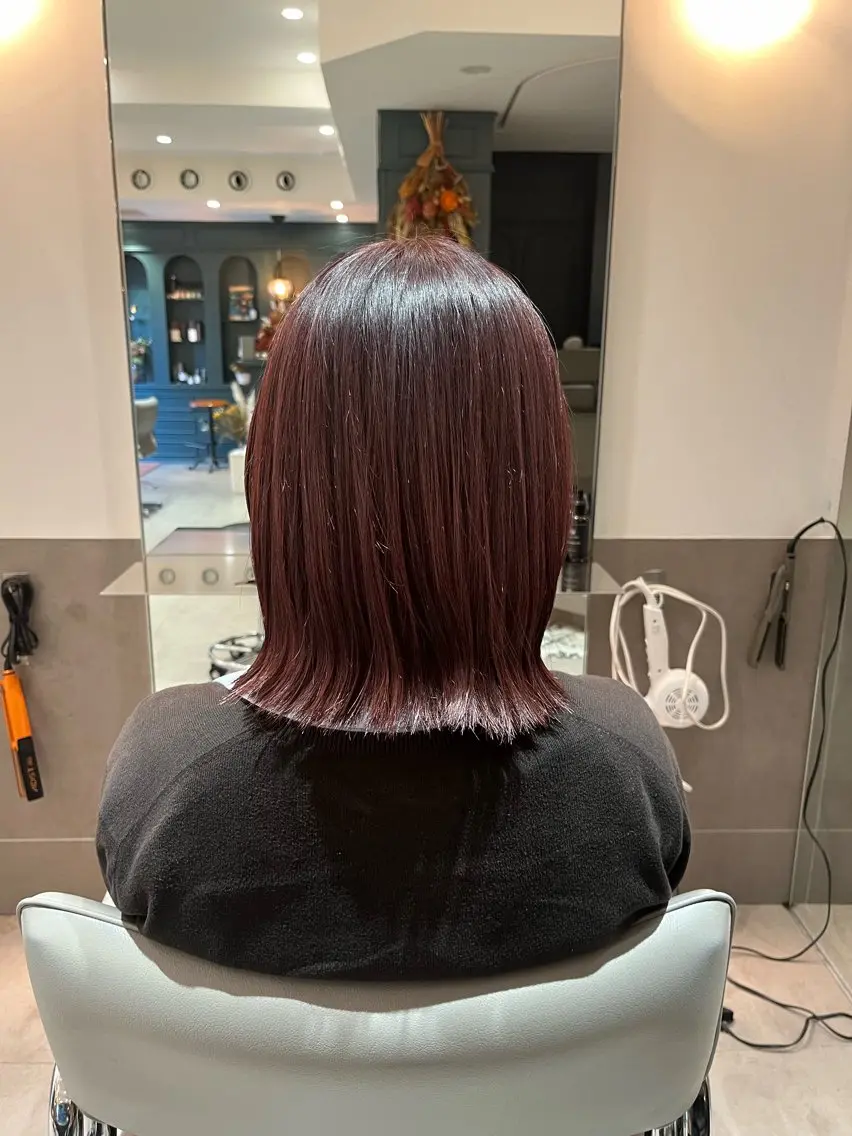 ミディアム カット ヘアカラー トリートメント ヘアセット 🌻暖色カラー🌻 sakuraのヘアスタイル