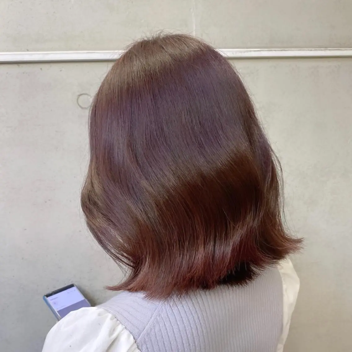 ミディアム カラー アッシュ ベージュカラー 黒髪 ブルーカラー ブルーブラック ヘアカラー トリートメント ヘアセット 艶感/韓国風 🤍moeka🤍のヘアスタイル