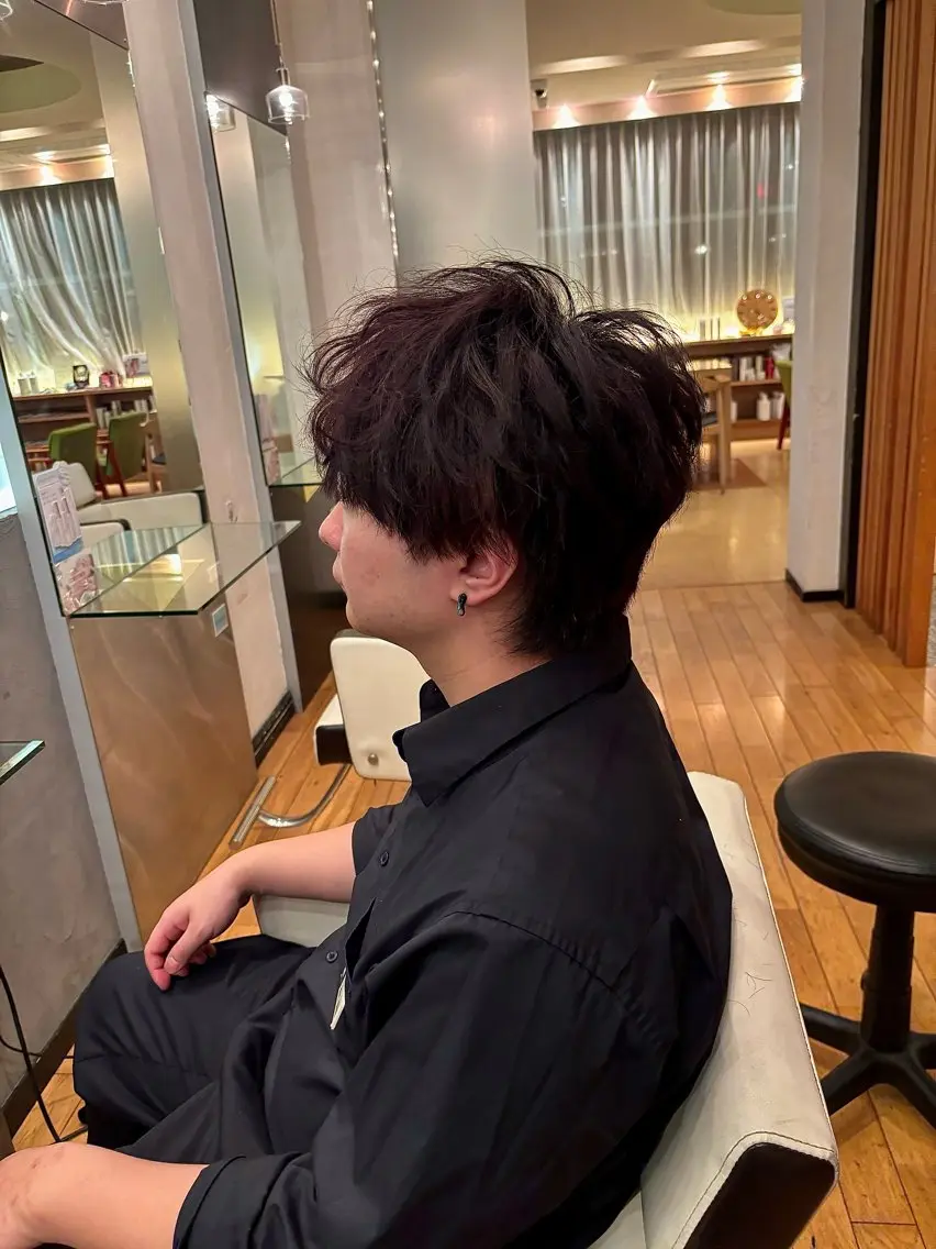 ショート メンズ メンズパーマ メンズウルフカット ウルフカット 似合わせ難民お任せ /パーマ/涌井一光のヘアスタイル