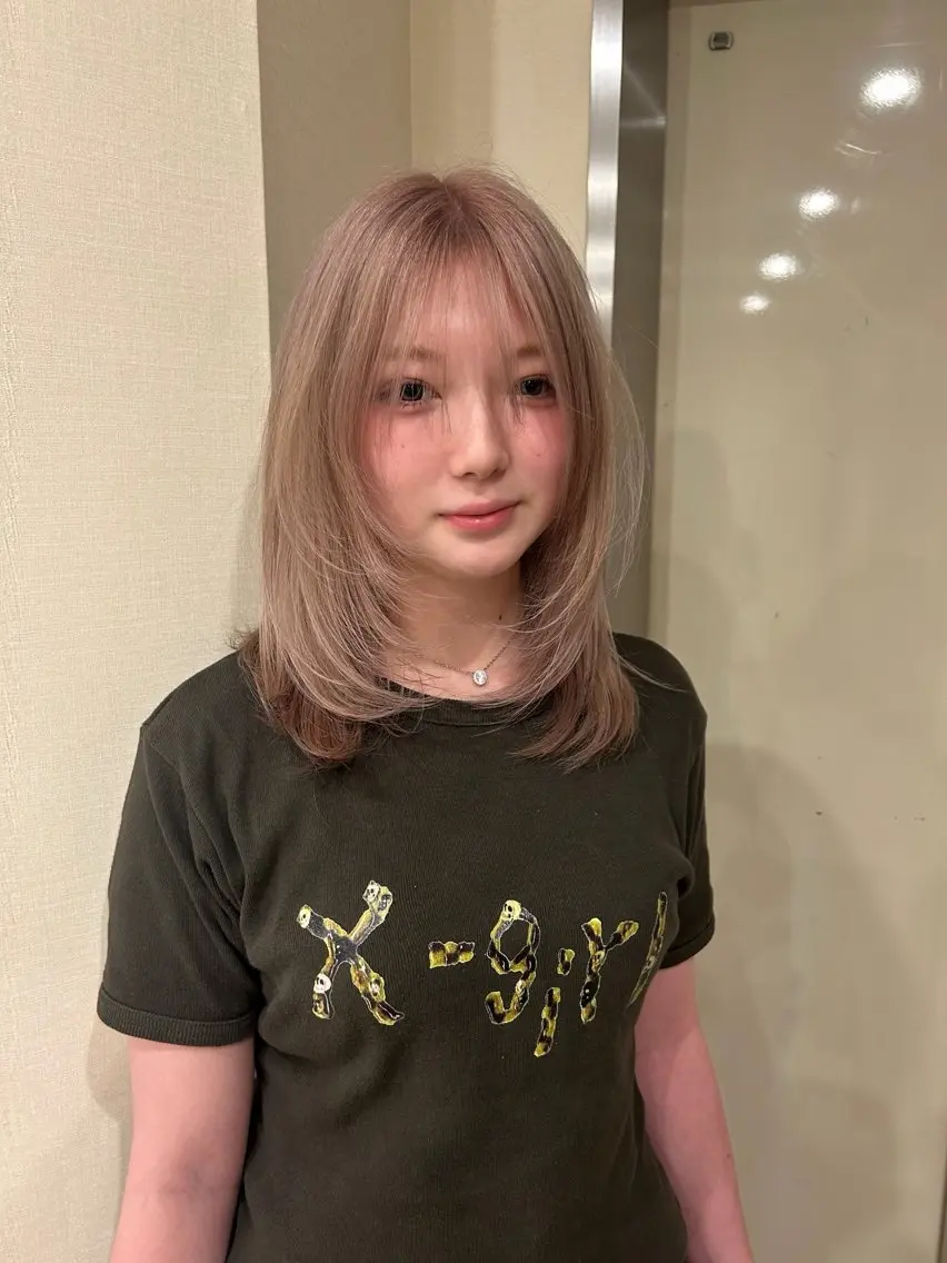 セミロング カット hair&eye🎀 /momoKaのヘアスタイル