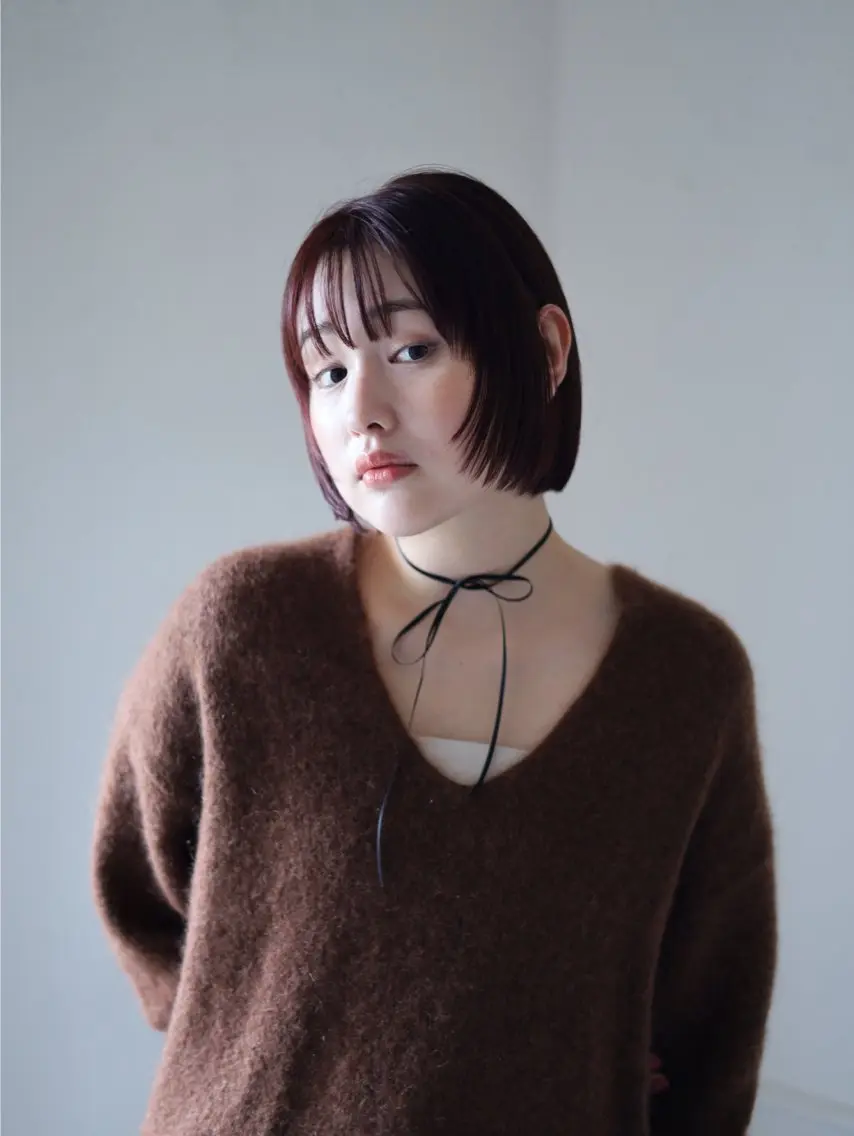 ショート ボブ 顔周りカット レイヤーカット 当日予約◎ボブ/ 縮毛矯正/まこのヘアスタイル