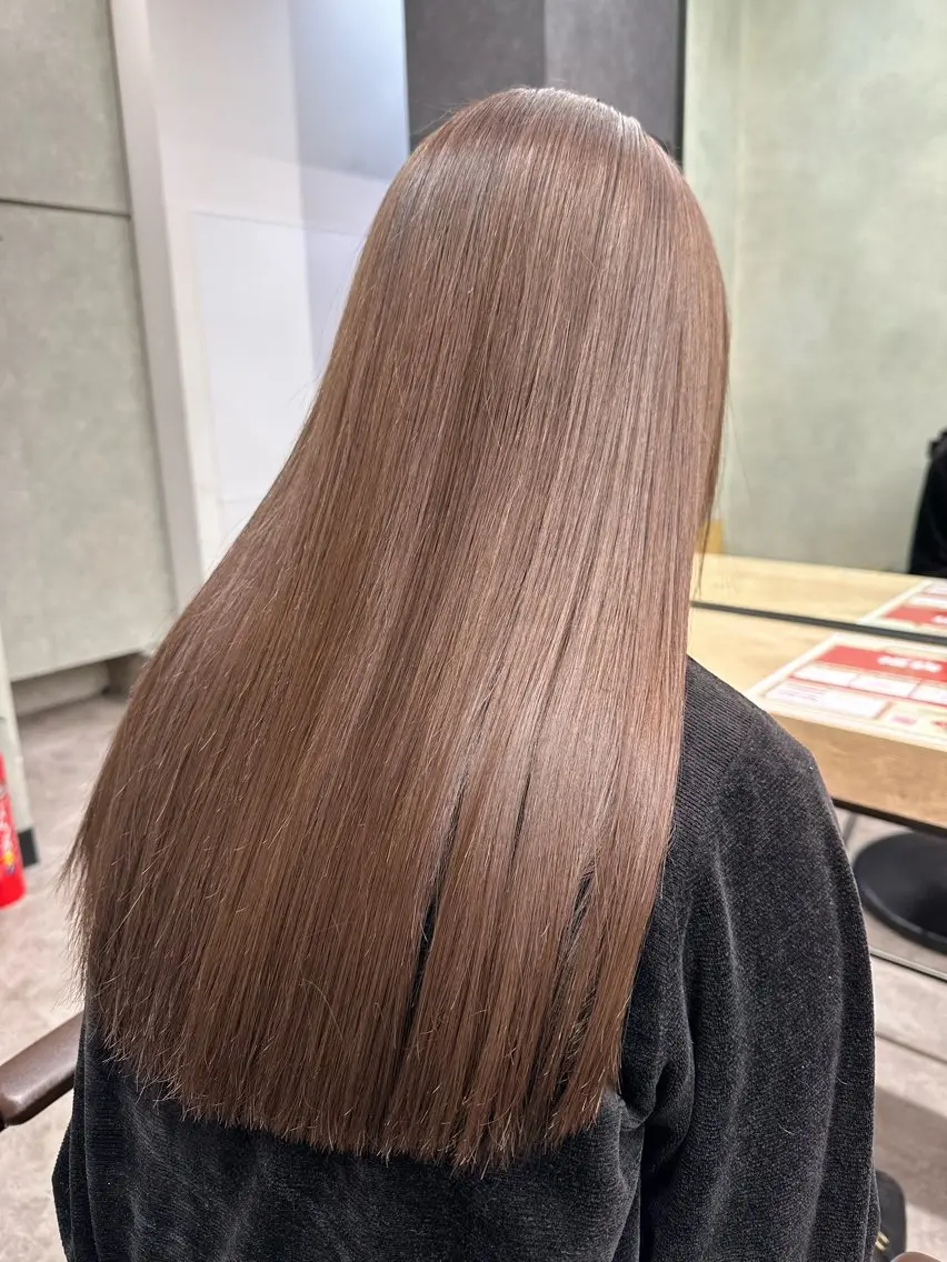 ロング カラー カット ヘアカラー トリートメント yu-kiハイトーン /ブリーチ無しカラーのヘアスタイル