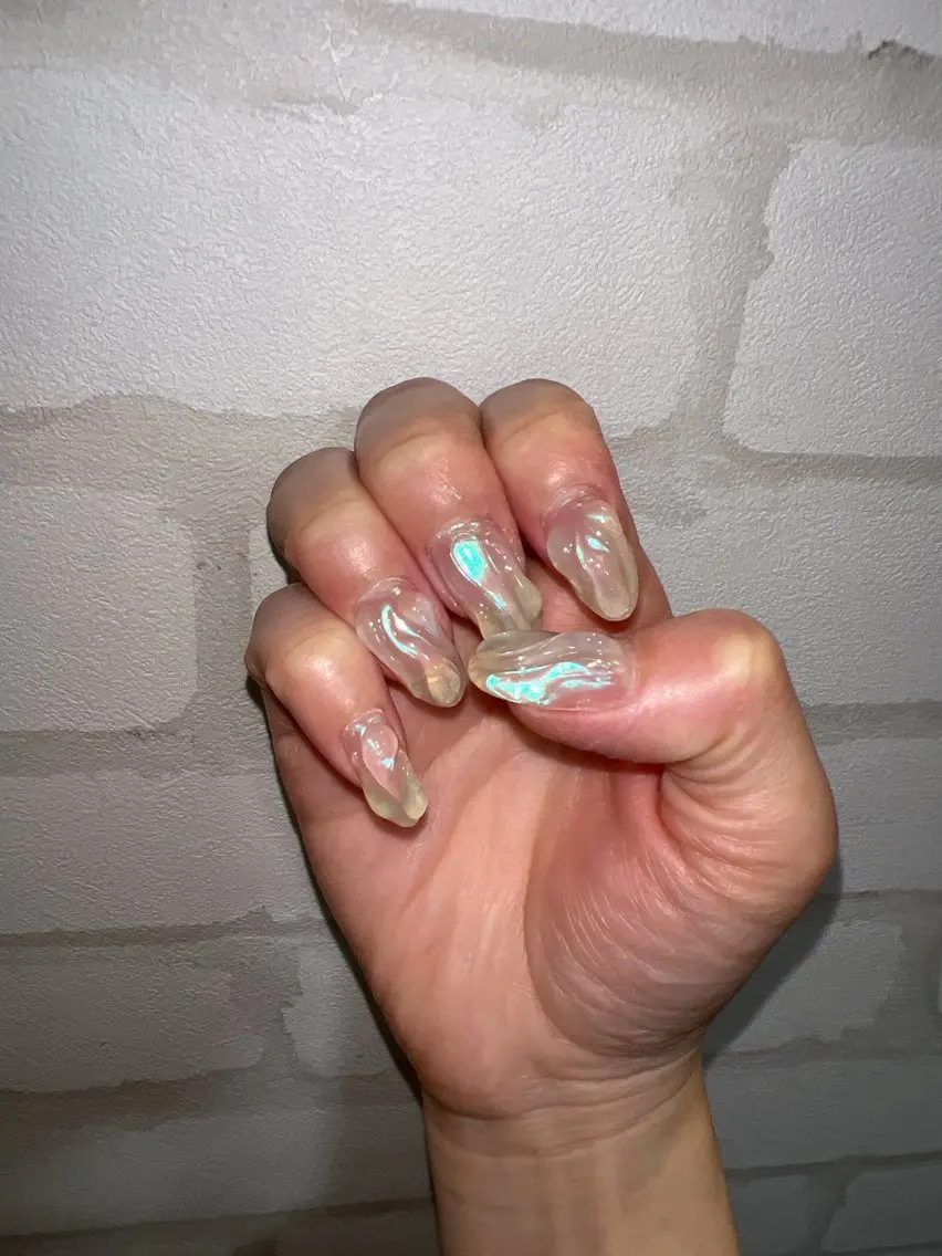 ネイル オーロラネイル coco nailのネイルデザイン