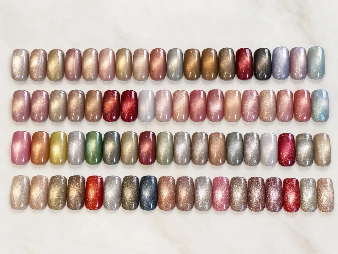 ネイル クリアネイル フラッシュネイル フラッシュマグ フレンチネイル マグネットネイル ハンドネイル Luana nailのネイルデザイン