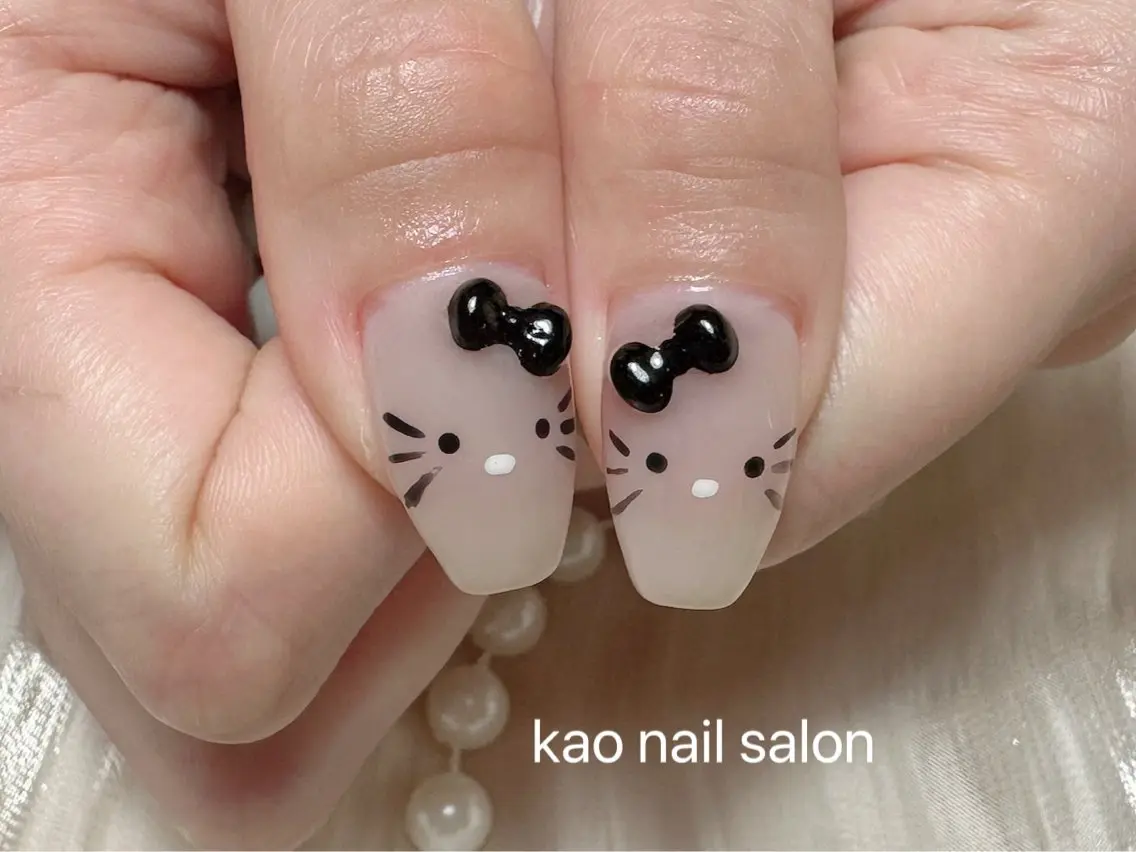 ネイル ハンドネイル kao nail マグネット/長さだしのネイルデザイン