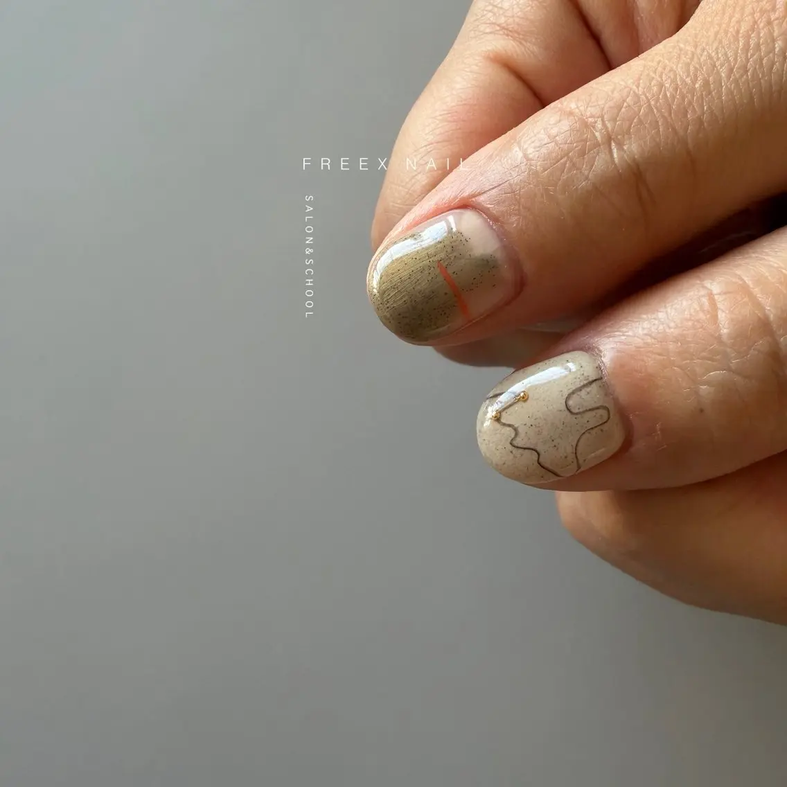 ネイル ハンドネイル ハンドケア freex nail /ニュアンス/個性派のネイルデザイン