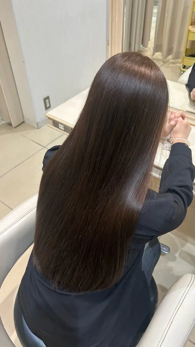 日吉限定🎀ワンカラー(ブリーチなし)＋5stepトリートメントの写真