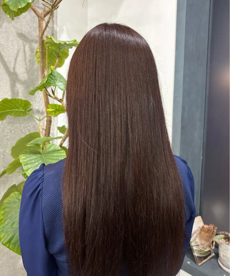 カラー ブラウンカラー 透明感カラー ダークブラウン 村田 彩音のヘアスタイル