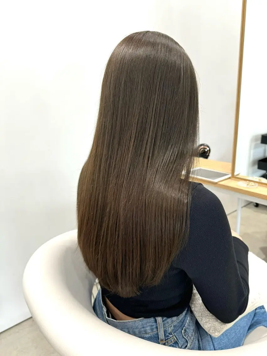 ロング アッシュ ロング 透明感カラー✴︎ SAYAKAのヘアスタイル