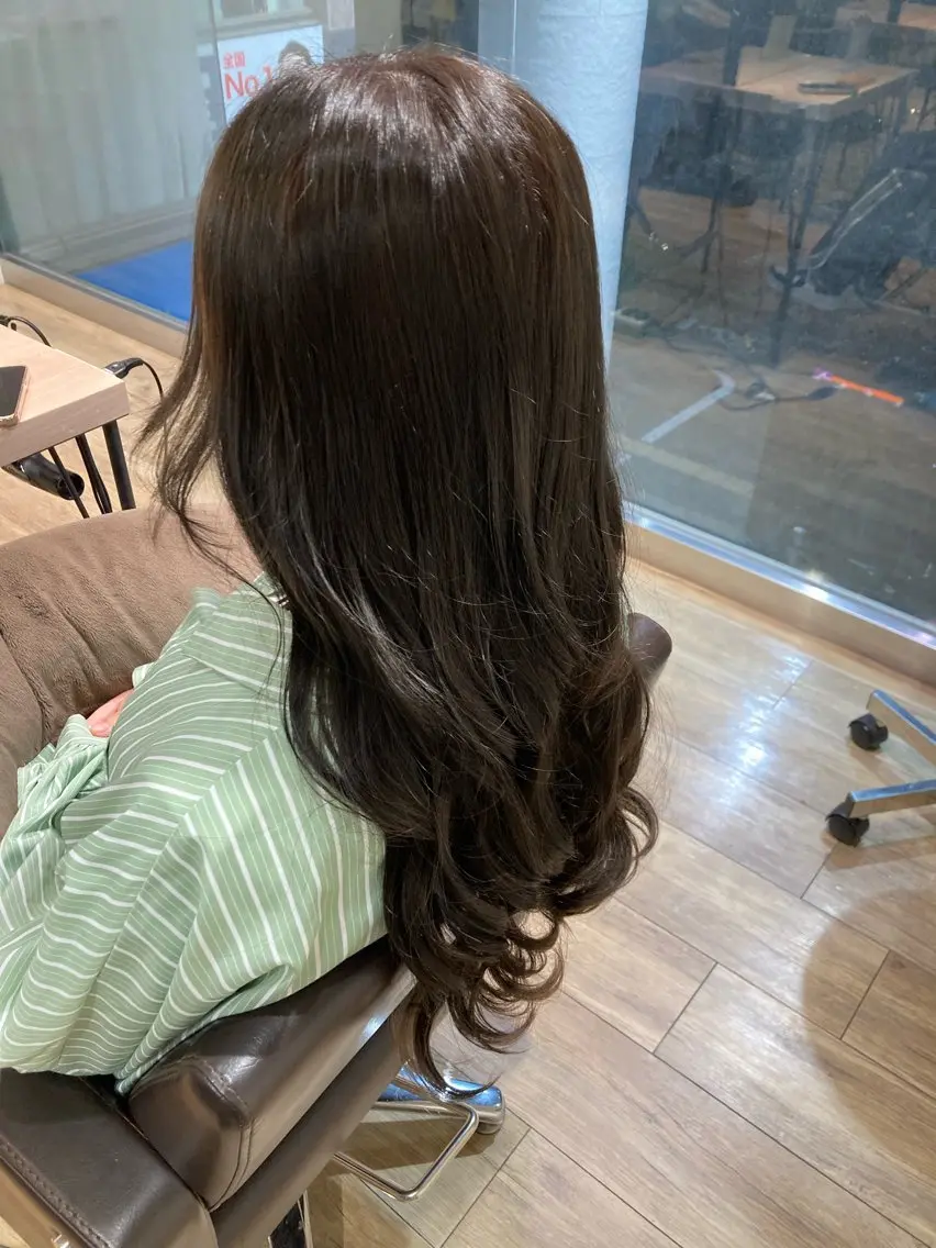 ロング 川畑 心子のヘアスタイル
