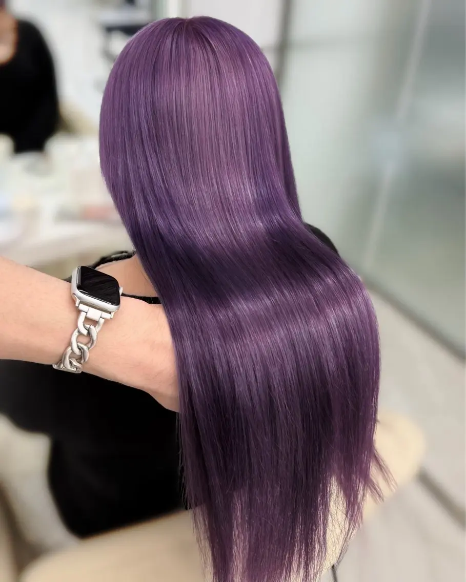 ロング カラー ラベンダーカラー 銀座/艶カラー🪽 /髪質改善のヘアスタイル