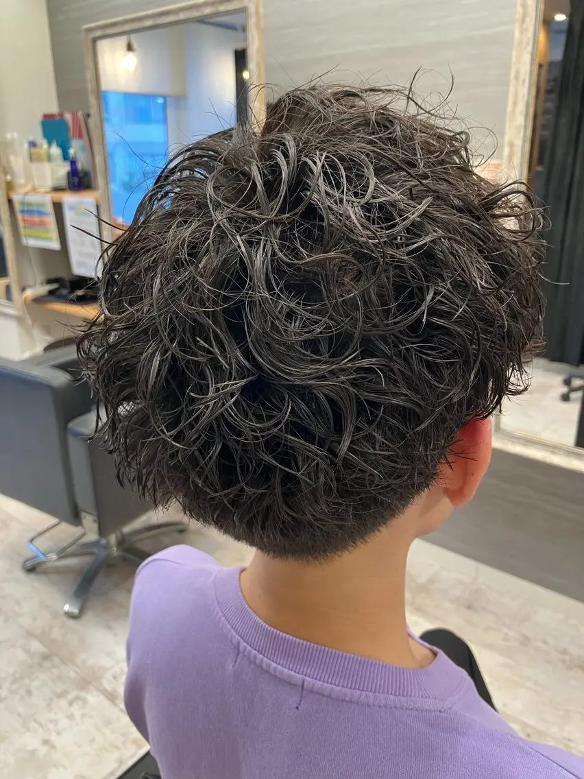 パーマ メンズ カット パーマ メンズ特化/パーマ/ フェードWATARUのヘアスタイル