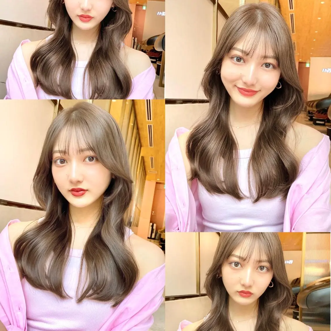 セミロング 顔周りカット 韓国風ヘア レイヤーカット カット ヘアカラー トリートメント 韓国くびれレイヤー 🇰🇷はづきのヘアスタイル