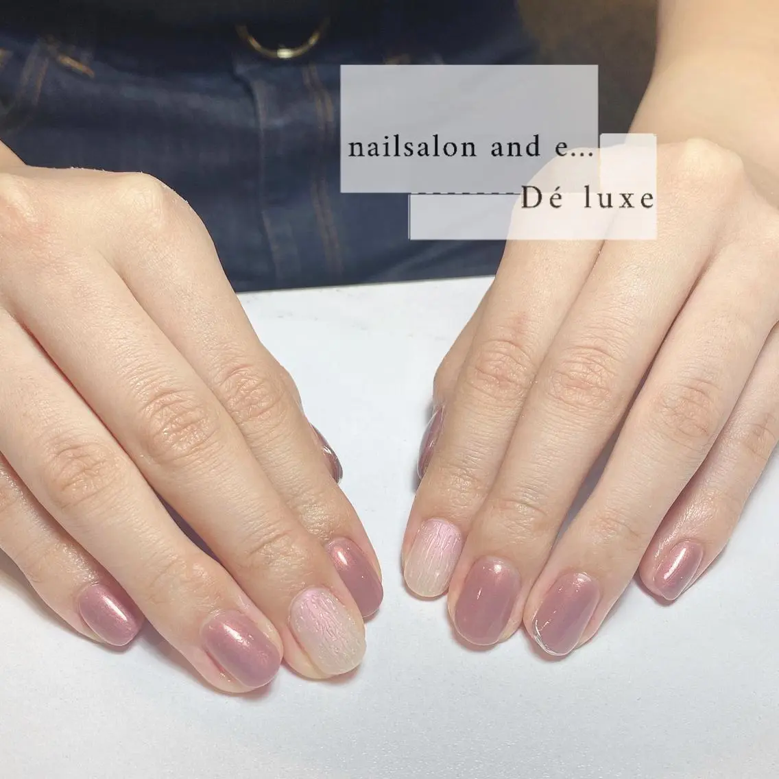 ネイル オーロラネイル グラデーション ミラーネイル ニュアンスネイル オフィスネイル nailsalon mur.のネイルデザイン