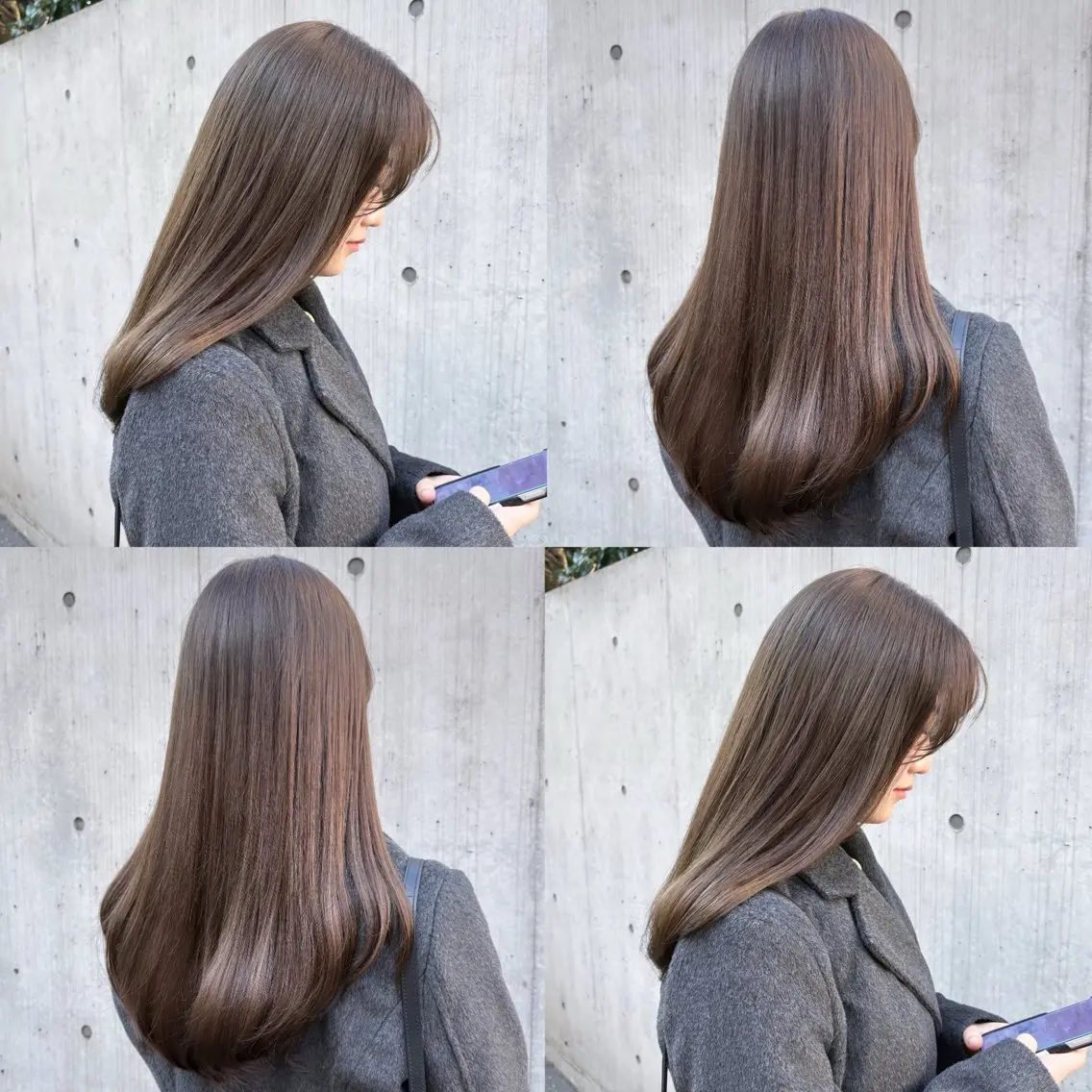 ミディアム カラー ブラウンカラー 透明感カラー グレージュ オリーブブラウン オリーブグレージュ カット ヘアカラー トリートメント ヘッドスパ ヘアセット カジュアルを女っぽく 𝗮𝘆𝗮𝗰𝗼のヘアスタイル