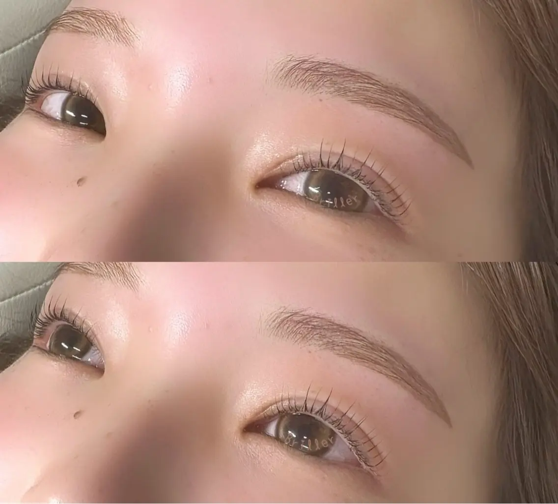【眉毛&マツパ】眉脱色+WAX+お好きなまつげパーマ上+マスカラ 15000→¥9600の写真