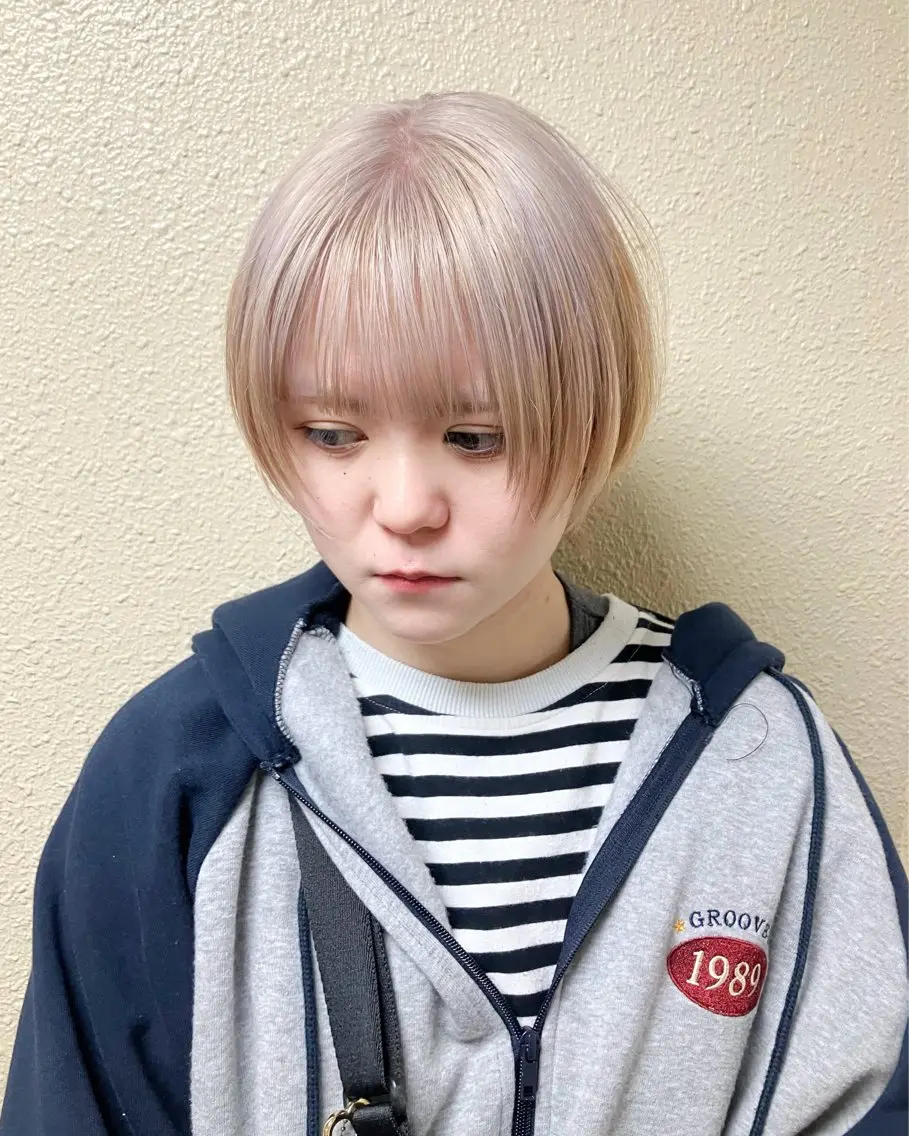 ショート ショートボブ ボブ 似合わせカット ショートヘア fumikaブリーチ /デザインのヘアスタイル