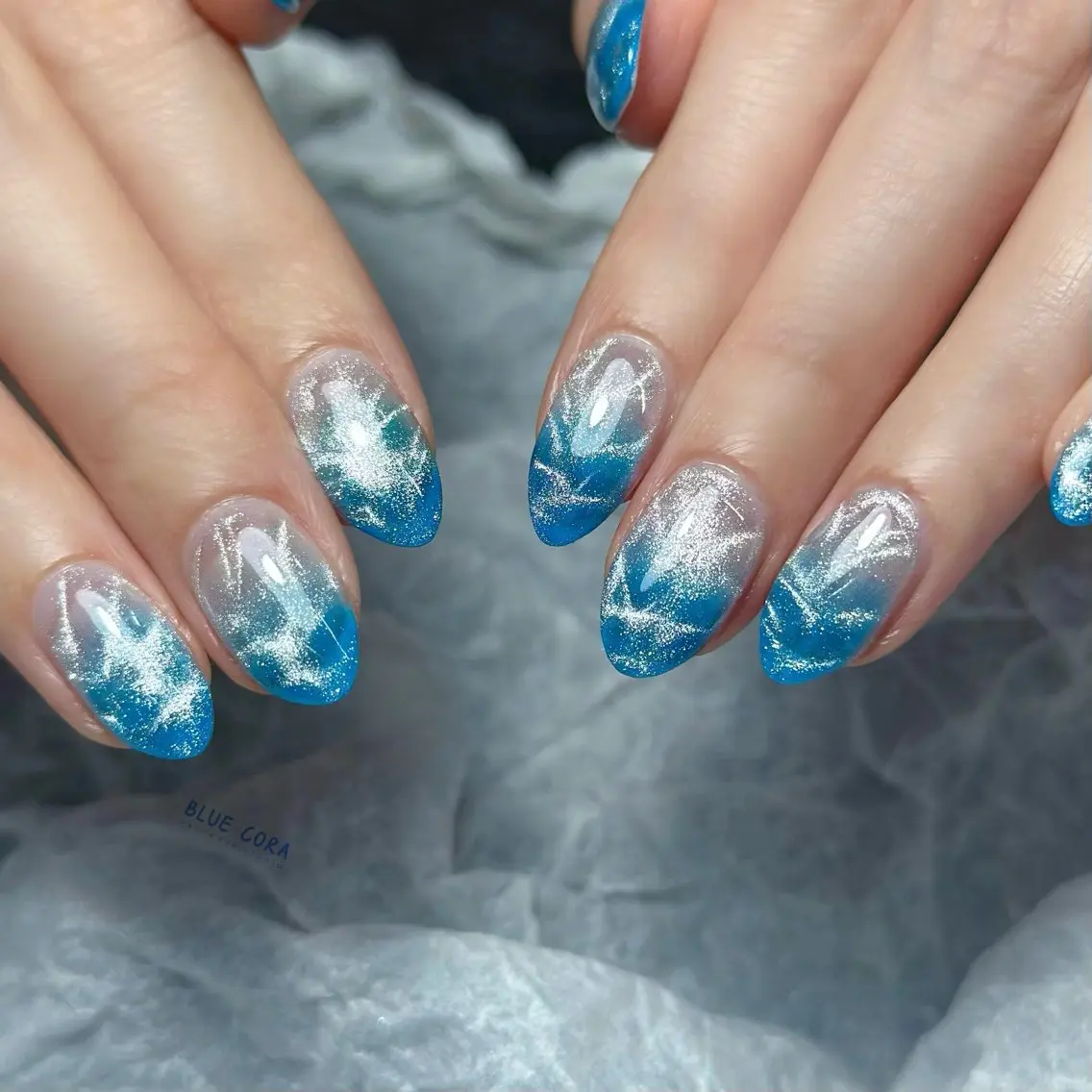 ネイル ハンドネイル ハンドケア BLUE CORAのネイルデザイン