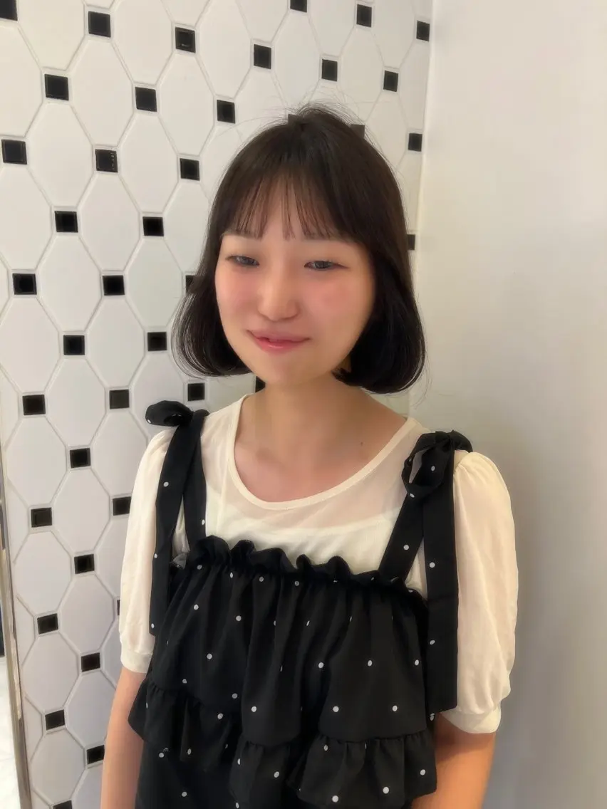 ショート カラー ヘアアレンジ カット ヘアカラー 顔周り/透明感/銀座 🩵rinoのヘアスタイル