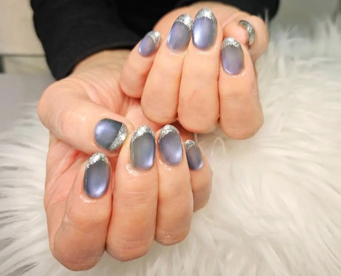 ネイル ジェルネイル マグネットネイル パラジェル ハンドネイル Beaubie nailサロンのネイルデザイン