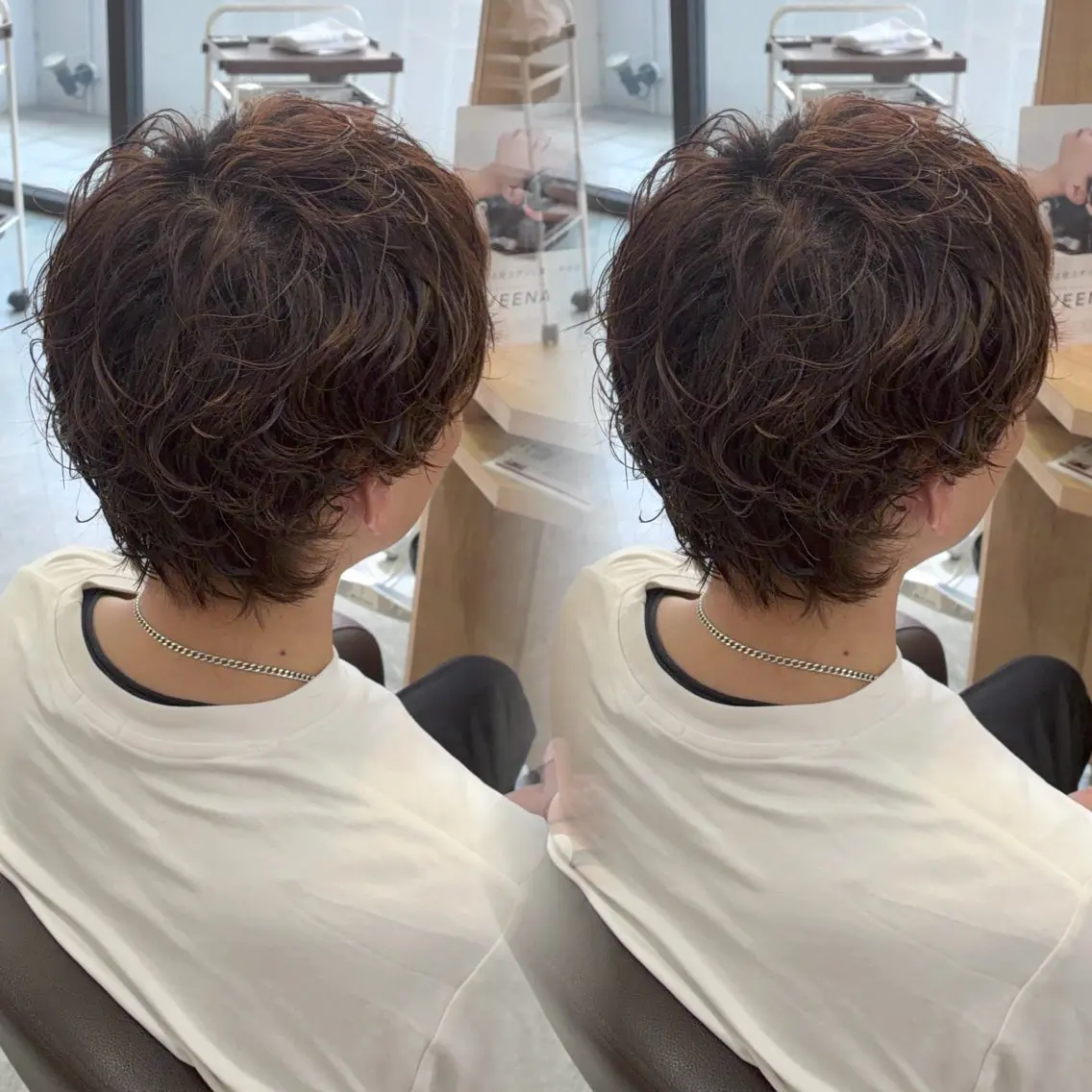 パーマ メンズ カット パーマ 透明感カラー💎✨/ 梅田/KUREAのヘアスタイル