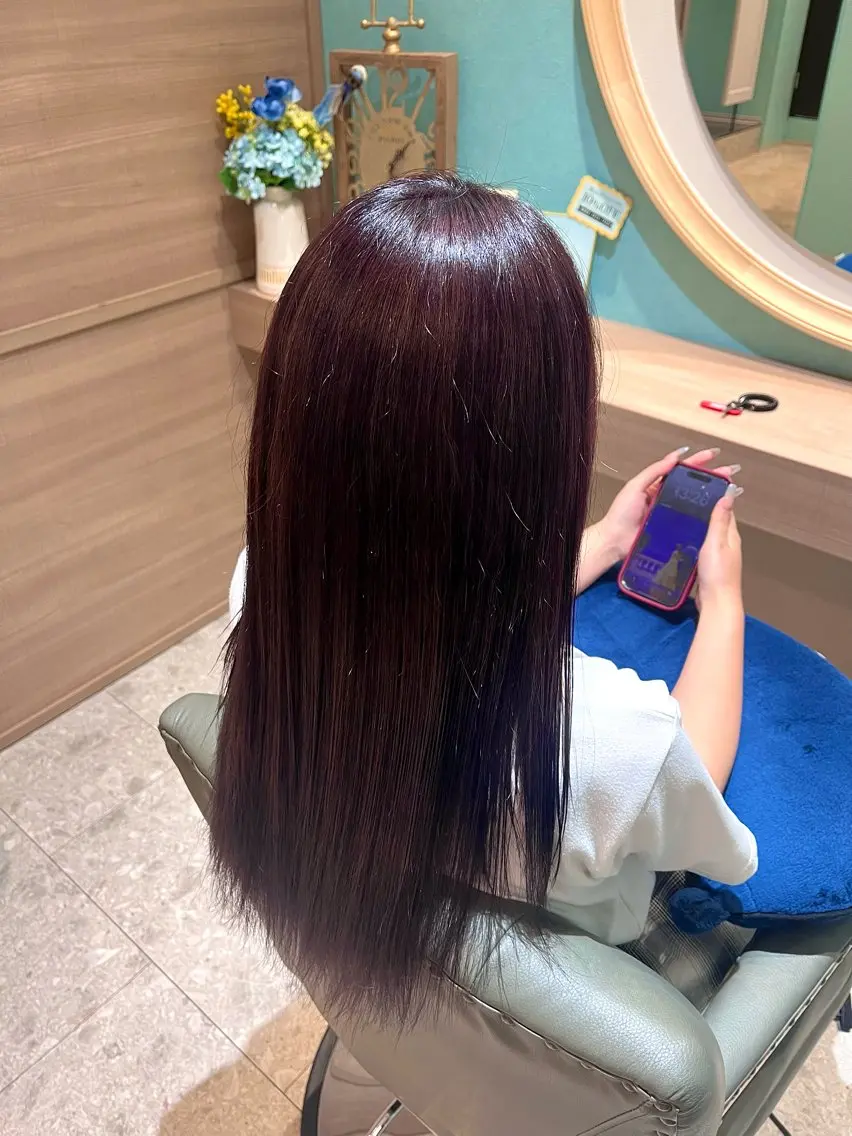 ロング カラー ブラウンカラー ラベンダーカラー リシュ/ Anphiのヘアスタイル