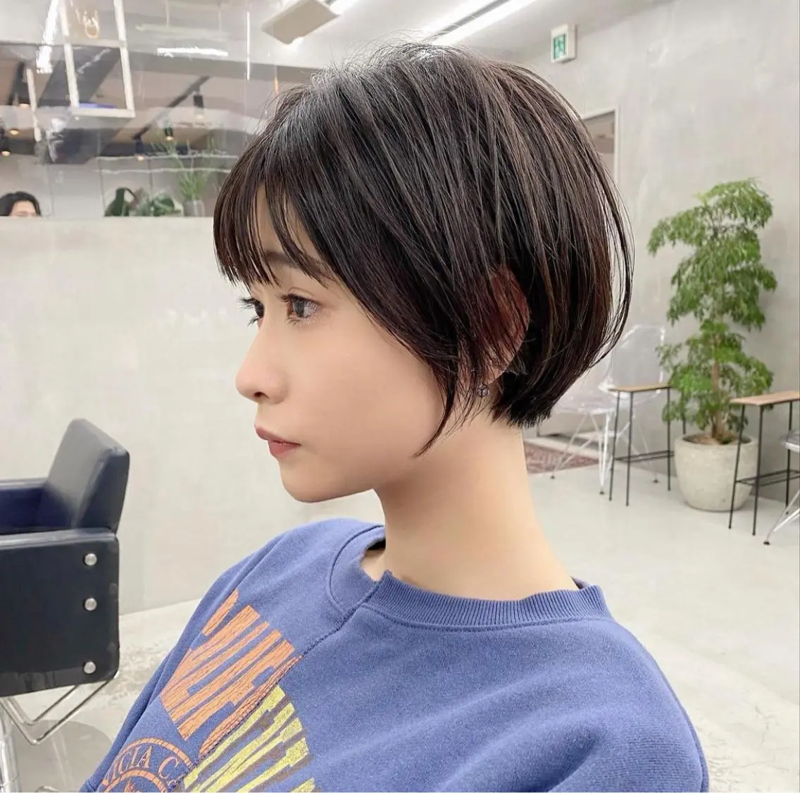 ショート カラー ショートヘア カット ヘアカラー トリートメント 👑ボブはお任せ ミヤノ👑のヘアスタイル