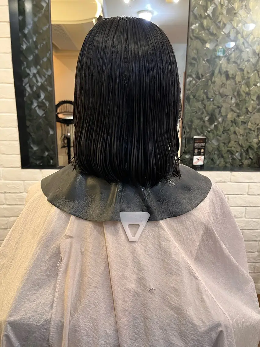 ショート カラー ボブ カット ヘアカラー ボブ/顔周りレイヤー carlm:上川美幸のヘアスタイル