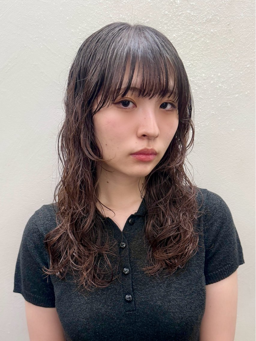 セミロング パーマ カット パーマ トリートメント 似合わせカット/カラ ーケアパーマ/高倉のヘアスタイル