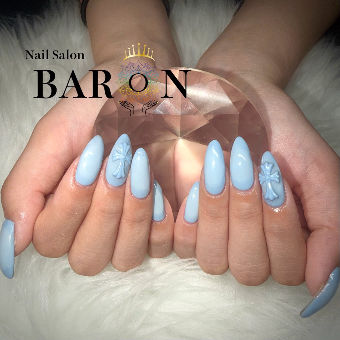 ミディアム ハンドネイル ♛︎BARON♛︎ MASHIROのネイルデザイン