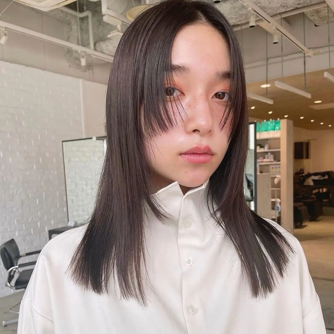 ミディアム ヘアカラー トリートメント 柔らかいハイトーン× 似合わせ/Yoheiのヘアスタイル
