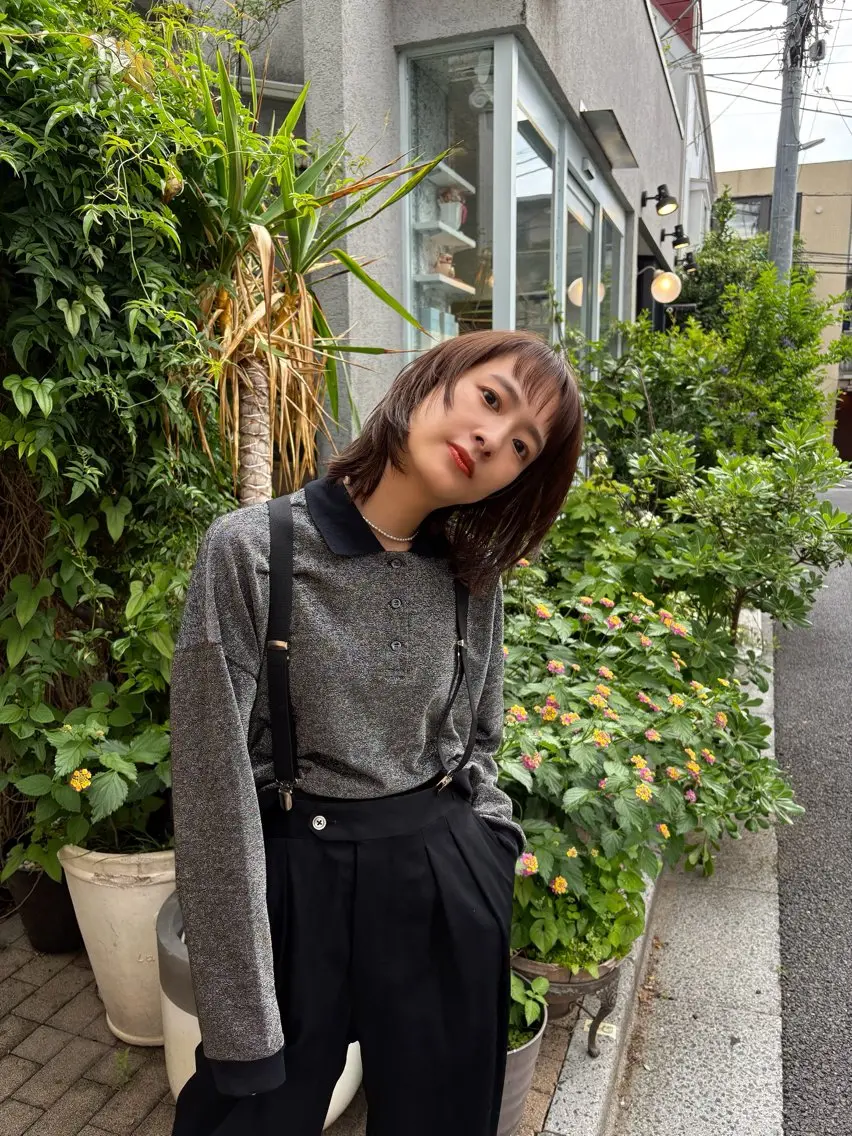 ミディアム カラー ボブレイヤー ボブ レイヤーカット カット ヘアカラー トリートメント 似合わせカット レイヤー/ボブのヘアスタイル