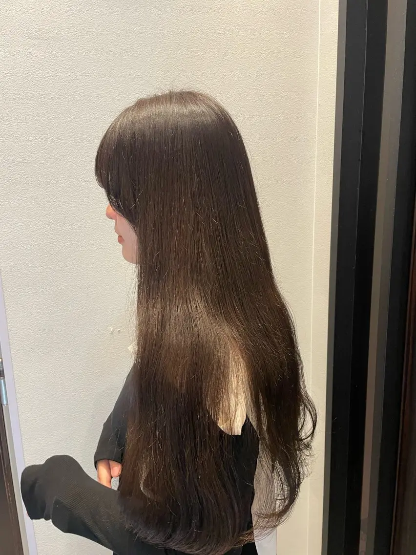 ✨透明感カラー✨＋ツヤ感トリートメント🍒⚠️ブリーチ毛の方はお断りさせていただいておりますの写真